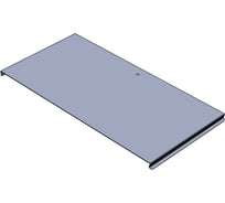 Крышка к углу внешнему (спуск) CABLIDERTRAYS замковая, оцинкованная КЛЗС-400-0,7-90