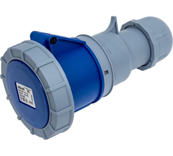 Розетка Dekraft перен. 2Р+РЕ 32А 220В IP67 РП-103 26137DEK