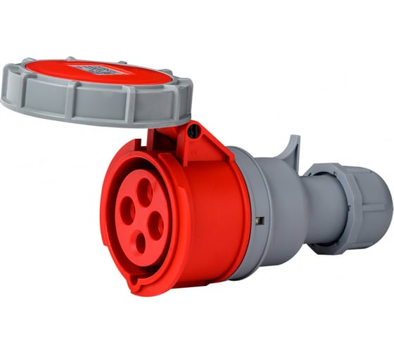 Розетка переносная Dekraft РП-103, 3Р+РЕ, 32 А, 380 В, IP67, 26141DEK