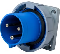 Вилка Dekraft для скрытой проводки 2Р+РЕ 32А 220В IP67 ВЩ-103 26234DEK