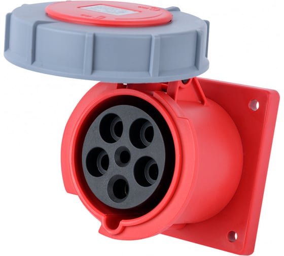Розетка Dekraft для скрытой проводки 3Р+РЕ+N 125А 380В IP67 РЩ-103 26277DEK 1