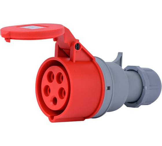 Розетка Dekraft перен. 3Р+РЕ+N 32А 380В IP44 РП-103 26135DEK 1