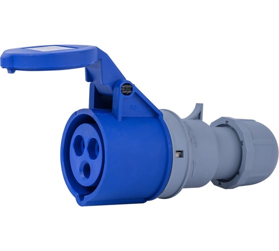 Розетка Dekraft перен. 2Р+РЕ 16А 220В IP44 РП-103 26130DEK 1