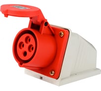 Розетка Dekraft стационарная 3Р+РЕ 32А 380В IP44 РС-103 26193DEK