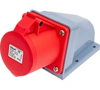 Розетка Dekraft стационарная 3Р+РЕ 32А 380В IP44 РС-103 26193DEK