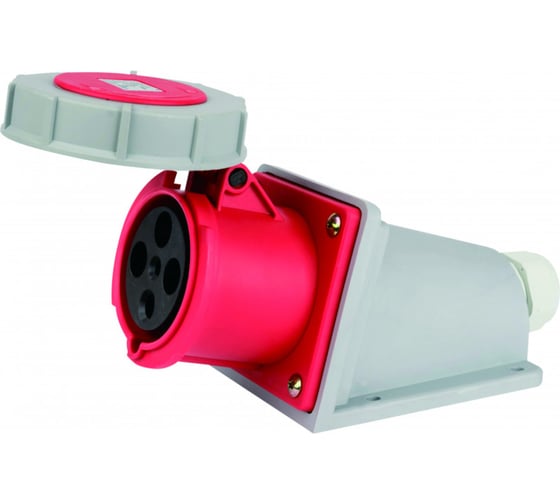 Розетка Dekraft стационарная 3Р+РЕ 63А 380В IP67 РС-103 26202DEK 1