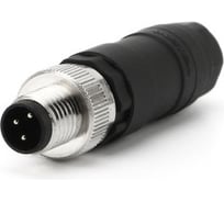 Соединитель клеммный VELLEDQ M8-M03T, Вилка, Прямой с клеммником, Пластик 3-PIN IP6560 AC/DC, 08-00024638