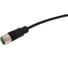 Соединитель кабельный VELLEDQ M12-F04T-5.0PVC/ BK, Розетка, Прямой с кабелем, Пластик 4-PINIP67, кабель 5 м, 60 DC, 08-00037452 4