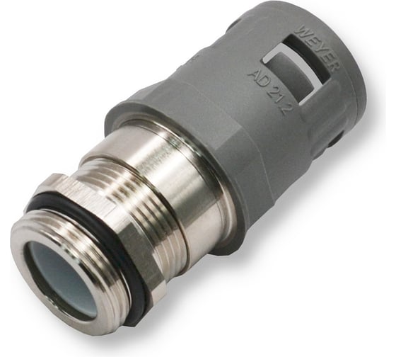 Коннектор прямой Weyer WQGMZE-M25G/AD21.2 муфта для гофрированных труб нар. M25x1.5 WE0700800 1