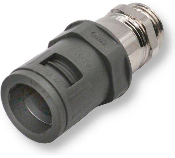 Коннектор прямой Weyer WQGMZE-M18G/AD15,8 муфта для гофрированных труб нар. M18x1.5 WE0700300