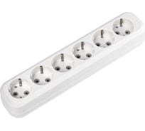 Колодка бытовая Smartbuy 6 гнезд 16А/3,5кВт c заземлением SBE-16-6-00-Z