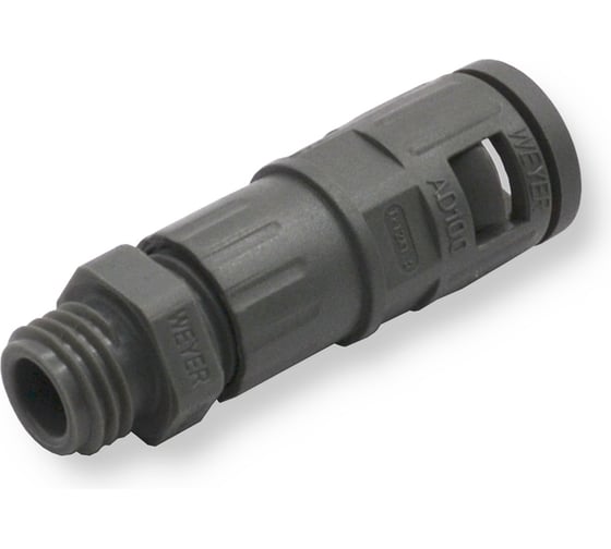 Муфта для гофрированных труб - коннектор прямой Weyer WQGZ-M12G/AD10.0 нар. M12x1.5 WE0500100