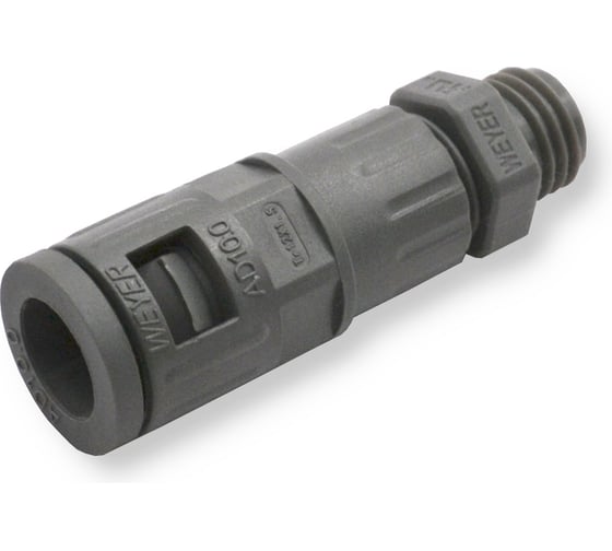Муфта для гофрированных труб - коннектор прямой Weyer WQGZ-M12G/AD10.0 нар. M12x1.5 WE0500100