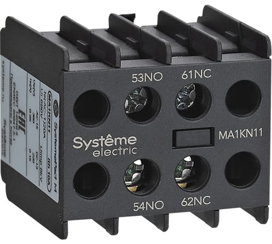 Блок дополнительных контактов Systeme Electric MA1KN 1НО+1НЗ MA1KN11 1