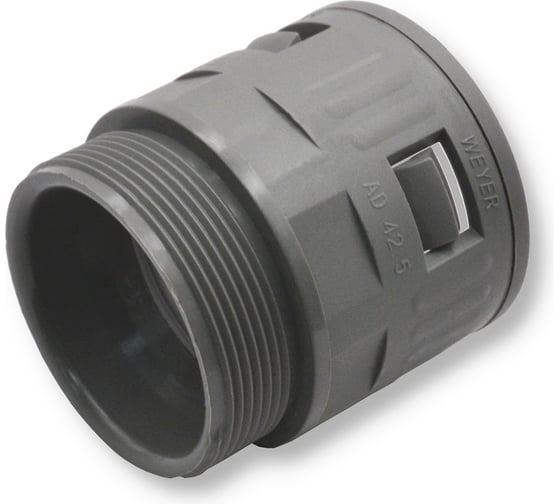 Муфта для гофрированных труб - коннектор прямой Weyer WQG-P36G/AD42.5 нар. PG36 WE0207300 1