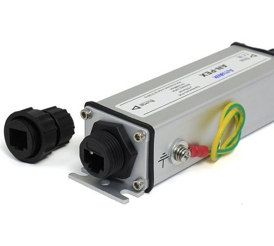 Уличный PoE удлинитель с грозозащитой Amatek AN-PEX 10/100 Fast Ethernet 7000257