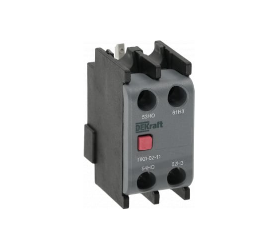 Приставка контактная лицевой установки Dekraft 2НЗ ПКЛ-02 22172DEK 1