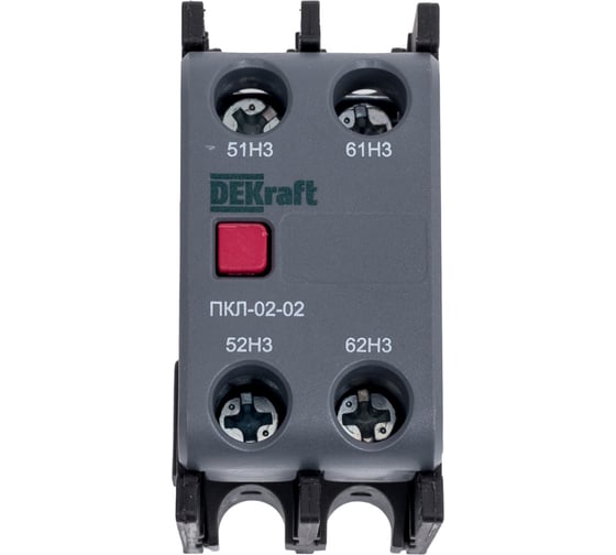 Приставка контактная лицевой установки Dekraft 2НЗ ПКЛ-02 22172DEK 1