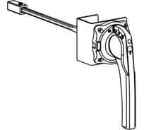 Выносная боковая поворотная красно-желтая рукоятка Systeme Electric SD160-250 SSDERHS15Y1625