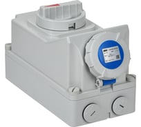 Розетка с механической блокировкой IEK ССИ-813 16А-6ч 220В 2P+PE IP67 PSR11-016-3-5-67