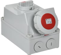 Розетка с механической блокировкой IEK ССИ-835 63А-6ч 380В 3P+PE+N IP67 PSR12-063-5-5-67