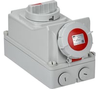 Розетка с механической блокировкой IEK ССИ-814 16А-6ч 380В 3P+PE IP67 PSR12-016-4-5-67