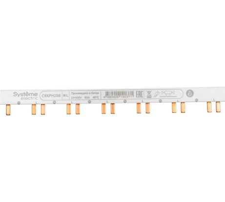 Шинка гребенчатая Systeme Electric 2P (L1L2) 18 мм, 56 модулей, 63А C9XPH256