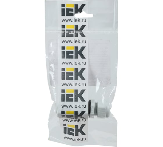 Сальник IEK PG 11 диаметр проводника 7-9 мм IP54 3 шт в упаковке YSA20-10-11-54-K41-I