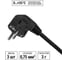 Шнур сетевой с вилкой TDM ELECTRIC ПВС-ВП 3x0,75мм² 3 метра с заземлением черный SQ1305-0086 2