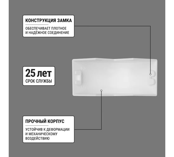 Внешний угол TDM ELECTRIC КМН, белый, 25х25 упаковка 4 шт SQ0411-0129