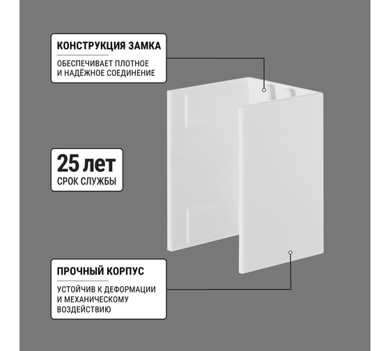 Соединитель TDM ELECTRIC КМС, белый, 25х25 упаковка 4 шт SQ0411-0141