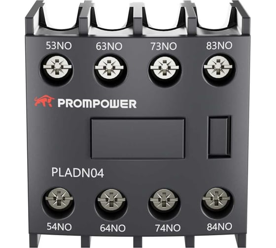 Блок вспомогательных контактов Prompower серии Pulse, фронт. монтажа для серии PLC1D, 4НЗ PLADN04