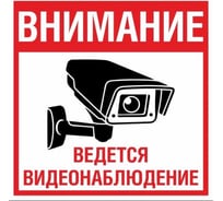 Знак Ведется видеонаблюдение ООО ПК "МАГИСТРАЛЬ" ПВХ 200*200 мм экосольвентная печать 4687206375819
