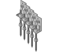 L-кронштейн с нагелем для кровельных опорных конструкций B2.Solar в сборе, 5 шт, 84010-B2x5