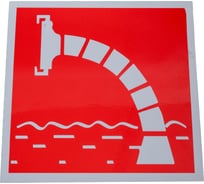 Знак ООО ПК "МАГИСТРАЛЬ" Пожарный водоисточник основа металл 200*200 мм световозвращающая пленка тип А 4687206375802