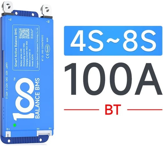 Аккумулятор Sunways Smart BMS Daly 100A 4-8S SW102521