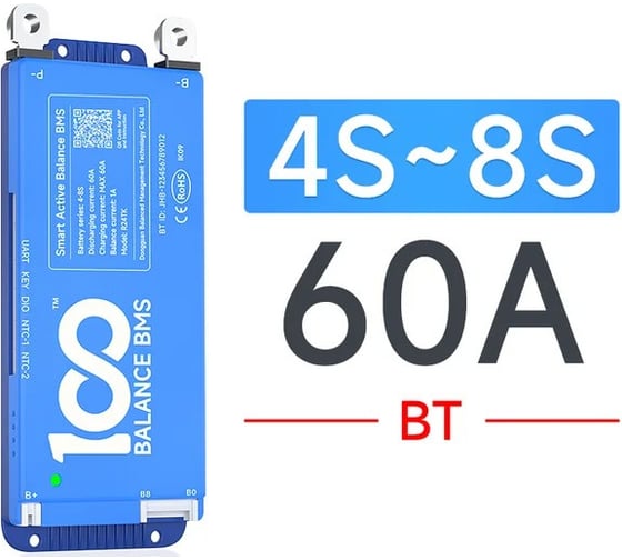 Аккумулятор Sunways Smart BMS Daly 60A 4-8S SW102519