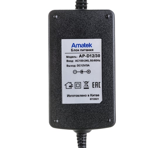 Стабилизированный блок питания Amatek AP-D12/30 12В / 3А 7000137
