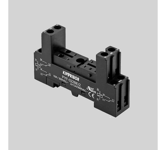 Монтажная колодка KIPPRIBOR PYF-022BE/2 12A при 300V AC, артикул 00000078975