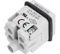 Штепсель Emas 5 полюсов, 10А EB005CF00