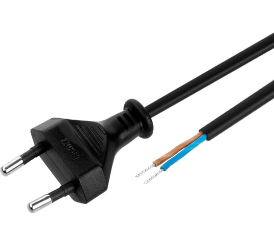 Шнур для БРА с выключателем TDM ELECTRIC ШВВП 2x0.5 мм2, 1.8 м, черный TDM SQ1305-1001
