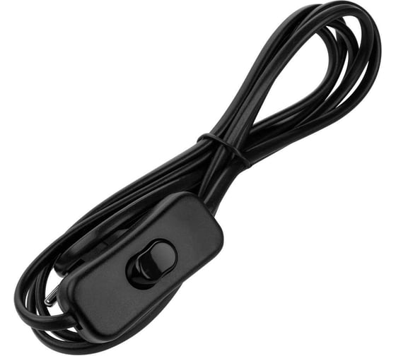 Шнур для БРА с выключателем TDM ELECTRIC ШВВП 2x0.5 мм2, 1.8 м, черный TDM SQ1305-1001 1