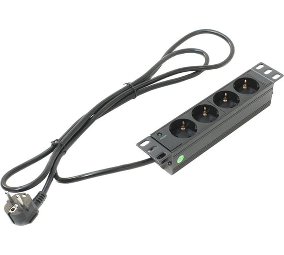 Блок розеток 5Bites 4S / AL / 1U / 10 / 2Mх3Gх1.5MM2 / VDE PDU410A-10