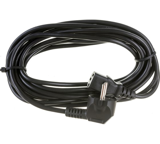 Шнур питания LANMASTER C13-Schuko угловая, 3х0.75, 220В, 10А, черный, 5 м LAN-PP13/SHA-5.0-BK
