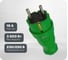 Вилка iTOK серии iCONNECT каучуковая, 16А, IP44, модель ВК, цвет зеленый i-KI-KV-ICONNECT-1PEN-IP44-GREEN 1