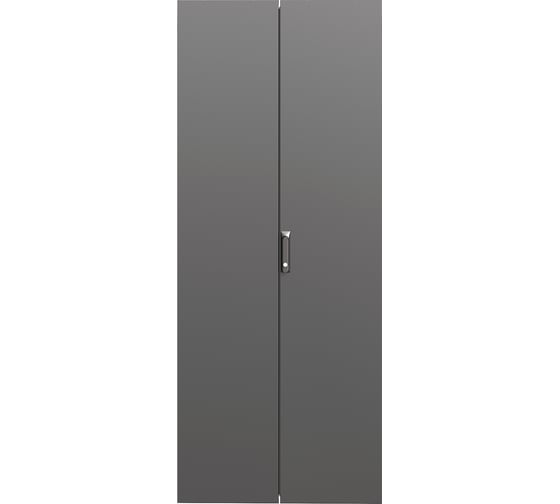 Дверь сплошная DKC двухстворчатая, для IT, CQE 2000x800 RAL9005, 1 шт. RBITCPED2080 1