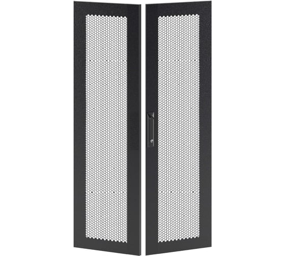 Дверь DKC перфорированная двухстворчатая для IT CQE 2200x600 RAL9005 1 ШТ RBITCPMD2260 1