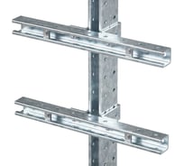 Комплект монтажных профилей на стойку DKC для крепления 1 оболочки винтами din 84 M6x40 4 шт, горячеоцинкованный, длина 30 1 шт EX SPR03 EX-SPR03