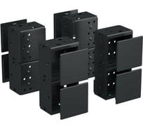 Углы цоколя DKC с пластиковыми заглушками, для корпусов CQE, CQE N, В=200 мм, RAL9005, комплект 4 шт. R5NBP02B