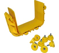 Соединитель оптического лотка LANMASTER 120 мм, желтый LAN-OT120-CN